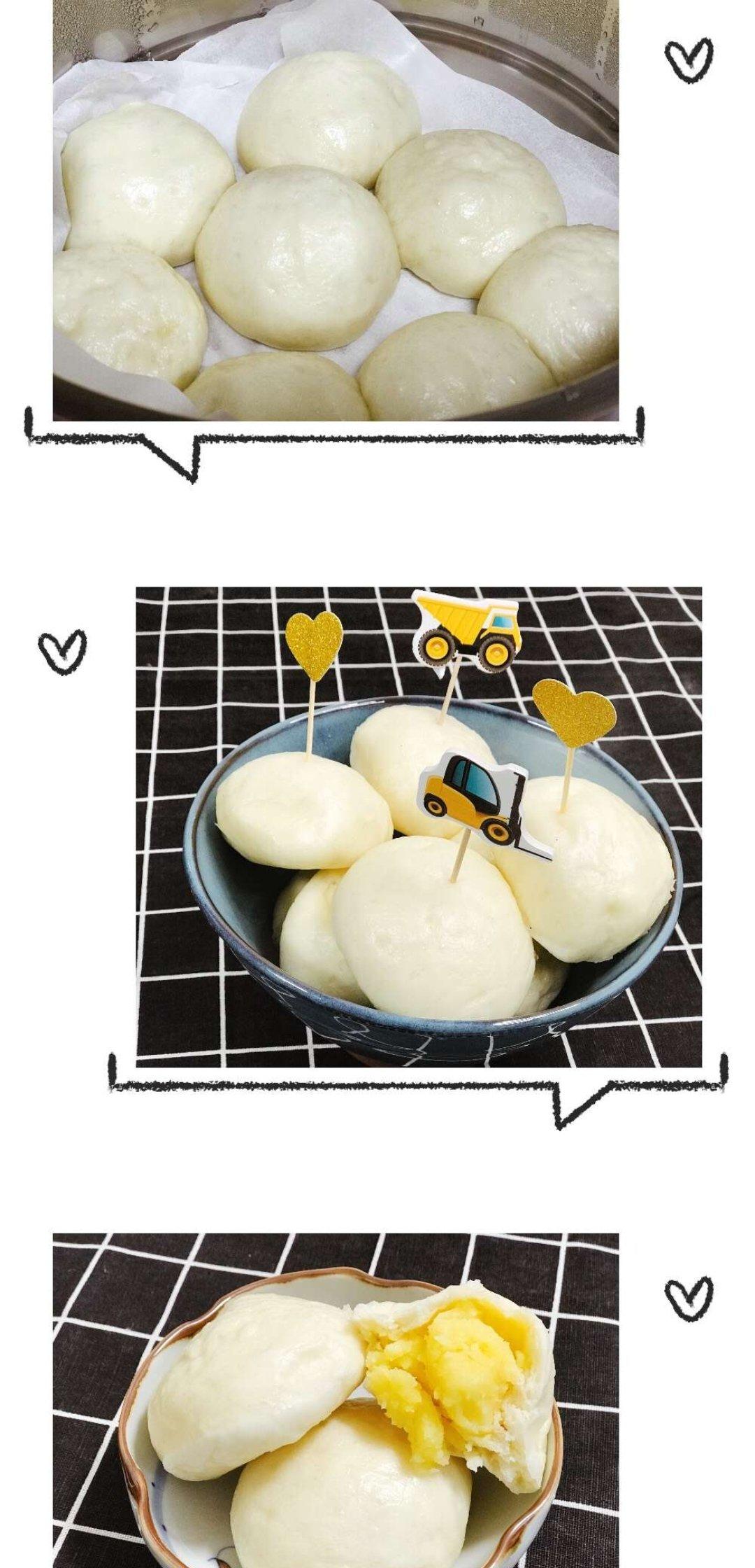 奶黄馅儿和奶黄包