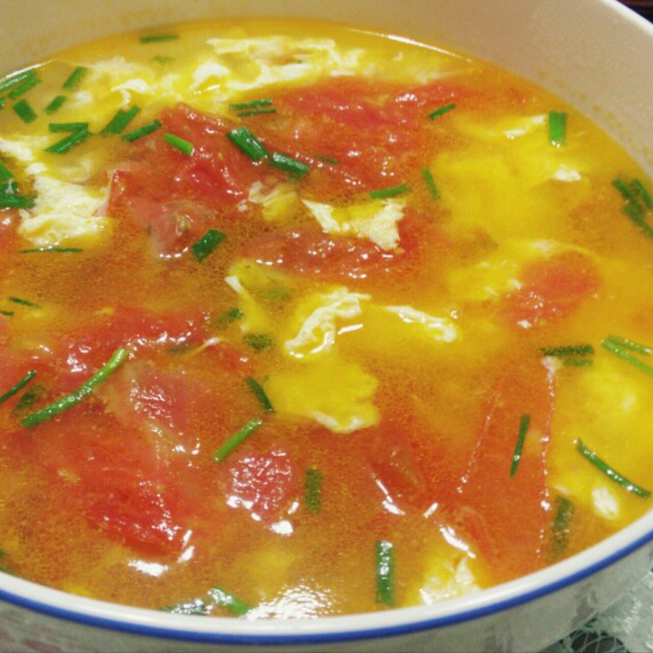 【番茄蛋汤图片】吃货萌萌哒_下厨房