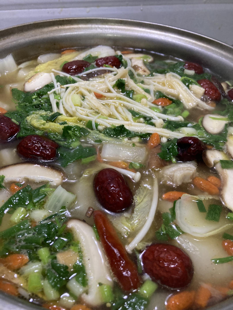 羊排羊肉煲火锅（白汤）