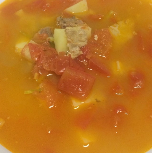 西红柿牛腩土豆