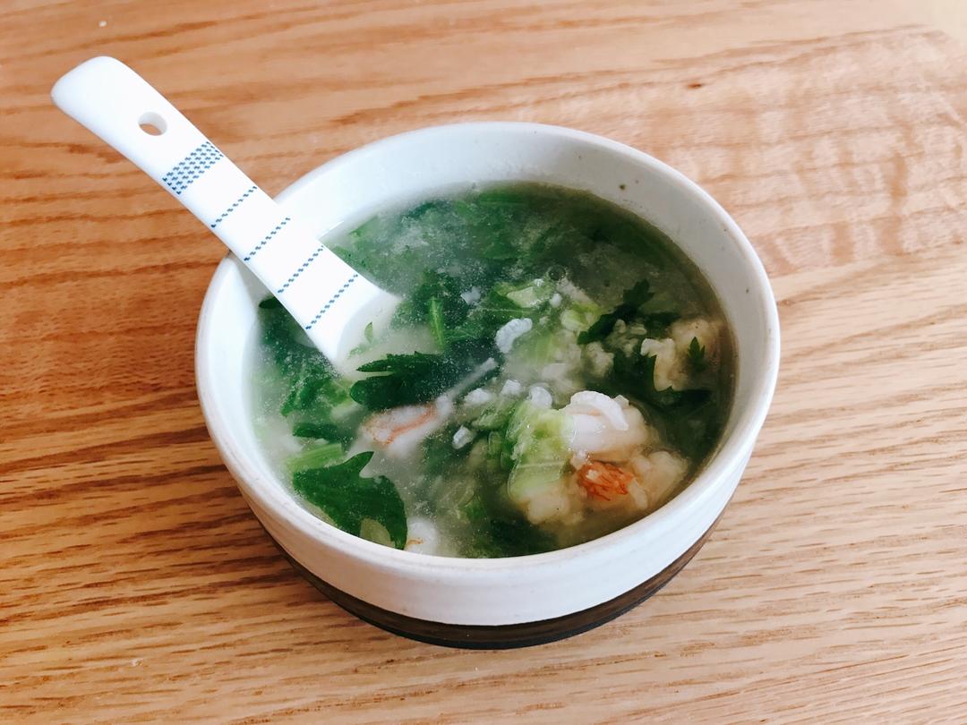 鲜虾香芹粥