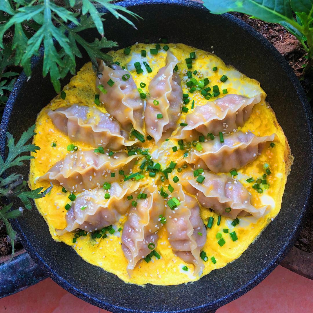 快手早餐：高颜值的抱蛋煎饺的做法