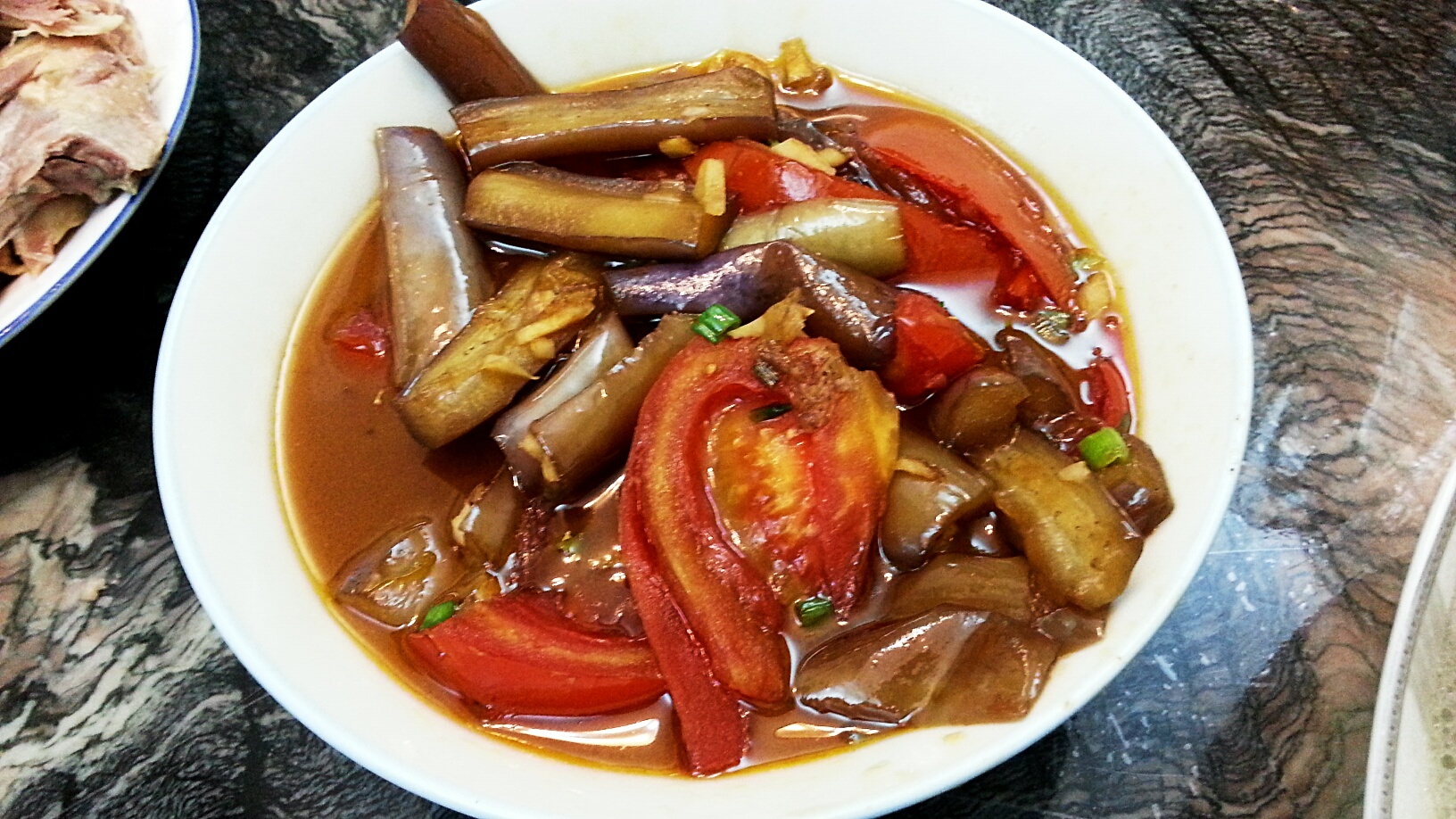 西红柿烧茄子