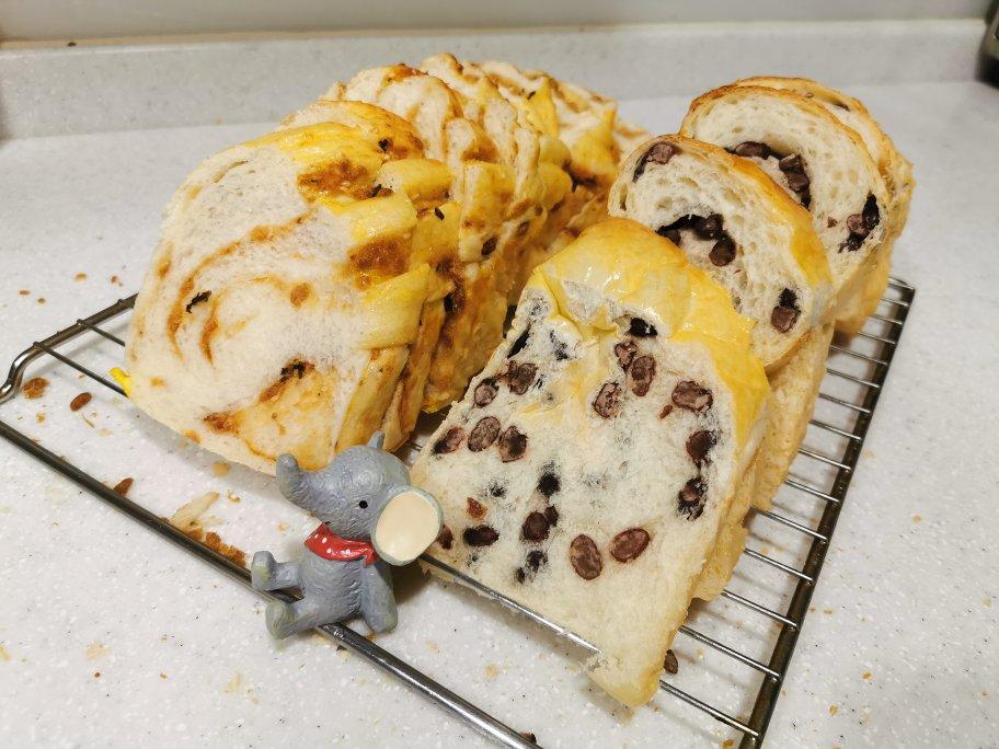 香葱肉松手撕吐司