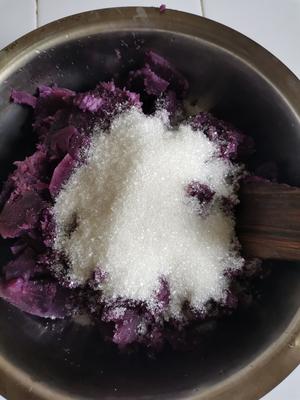 紫薯开花馒头的做法 步骤3