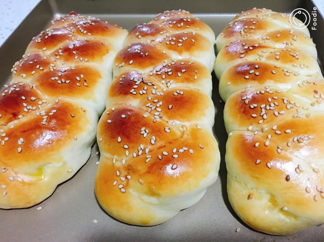 酸奶辫子面包（一次发酵）