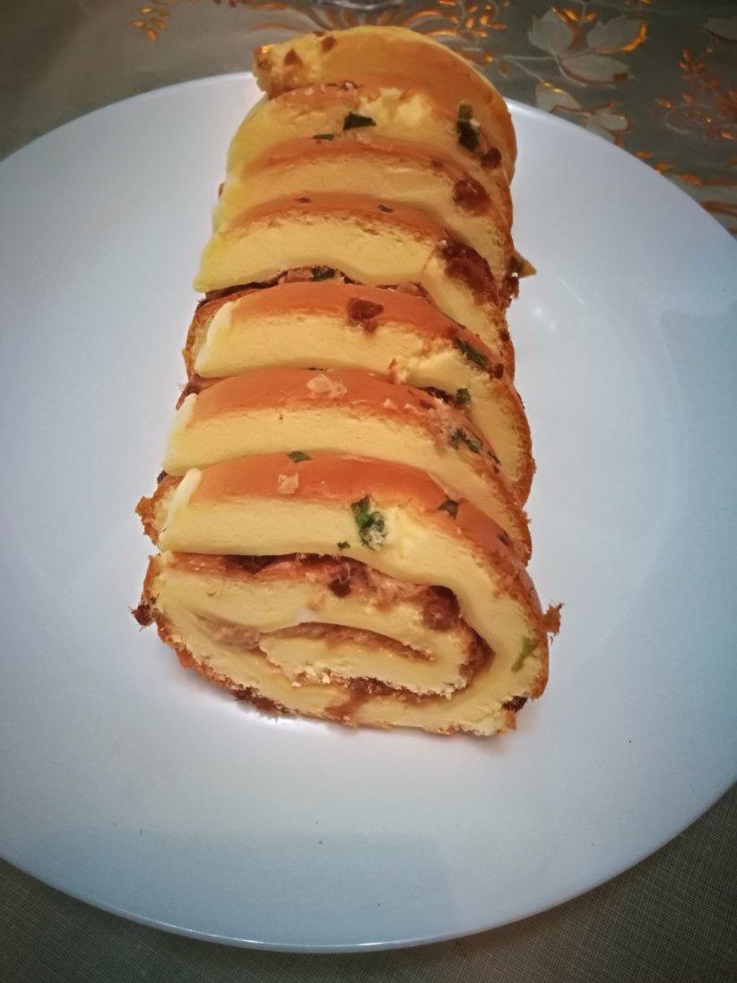 香葱肉松肥蛋糕卷～