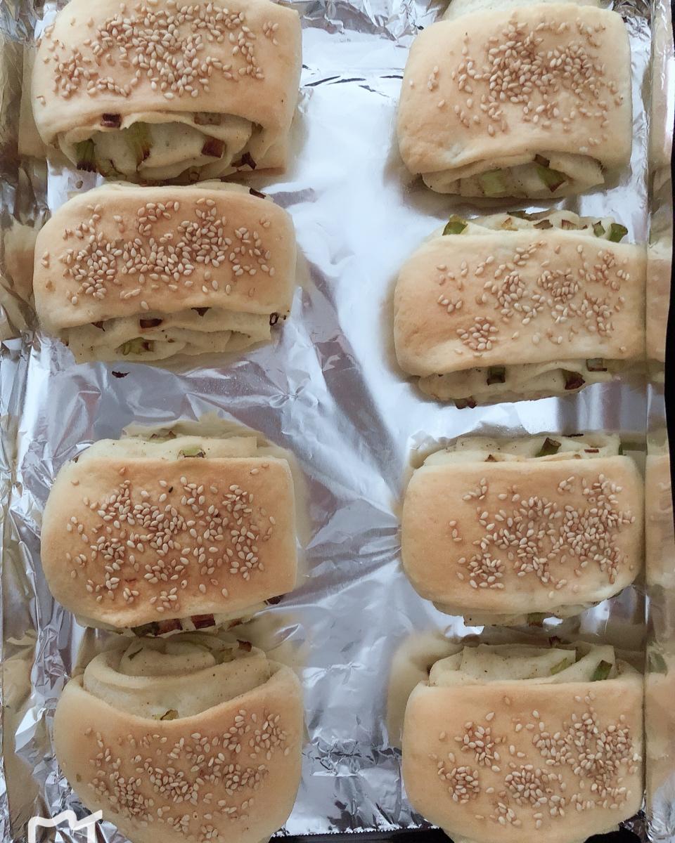 家常葱油烤饼