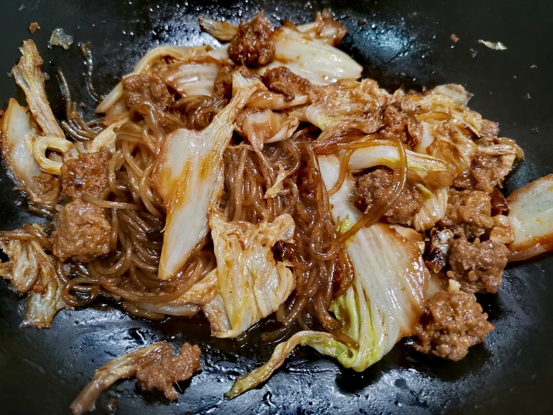 白菜丸子炖粉条