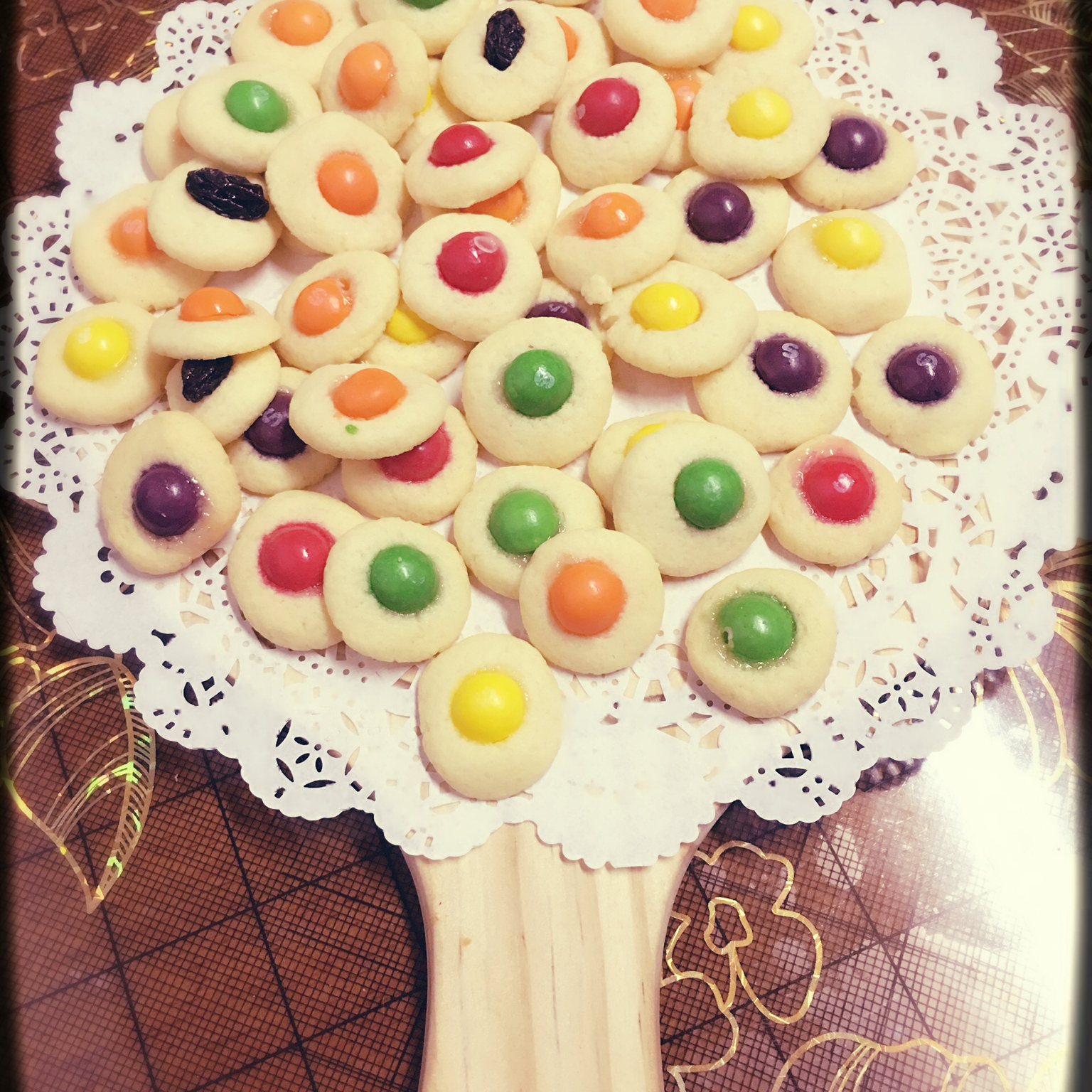 椰子味迷你MM豆曲奇小饼