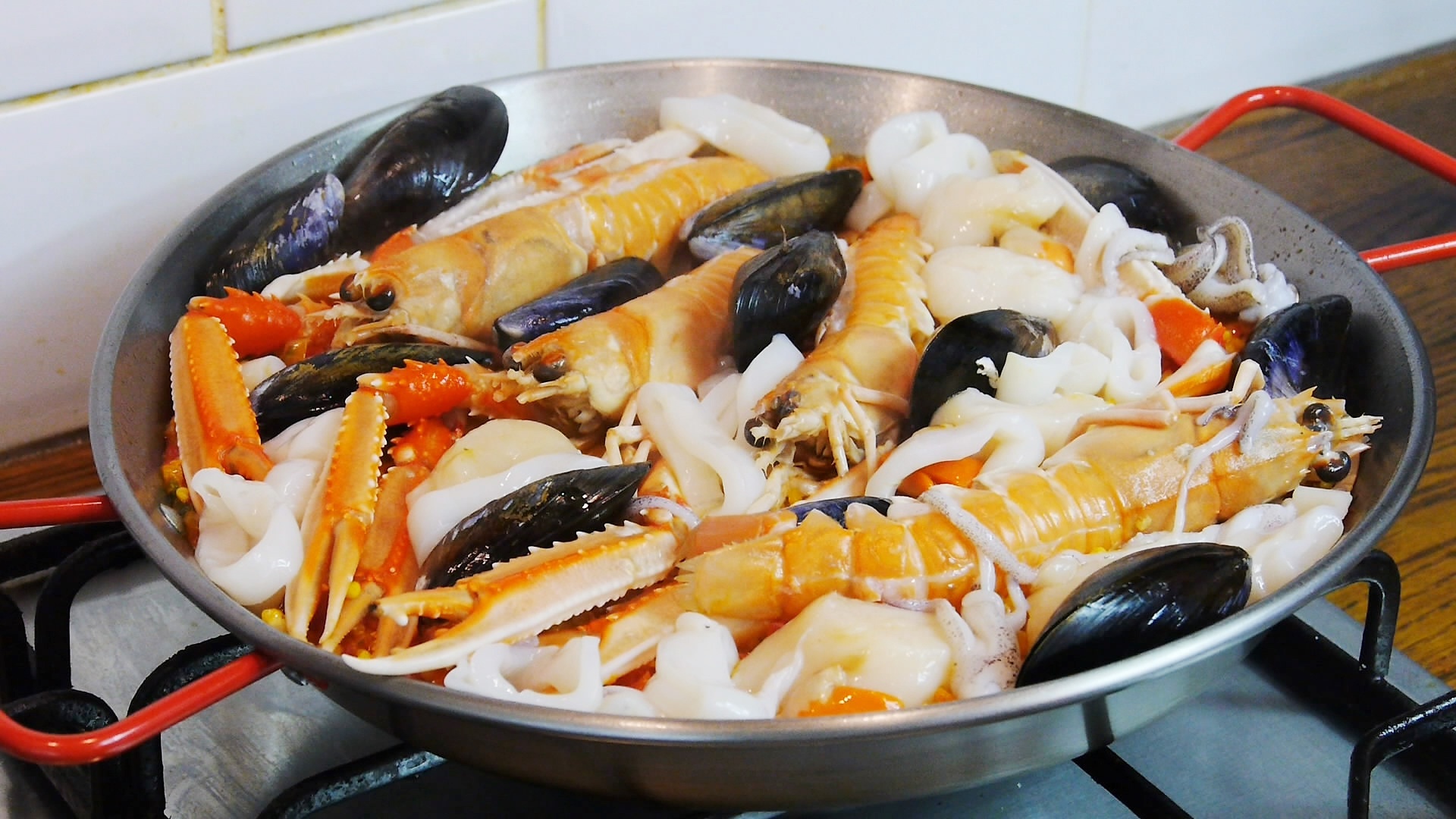 【曼食慢语】Seafood Paella 西班牙海鲜饭的做法 步骤18
