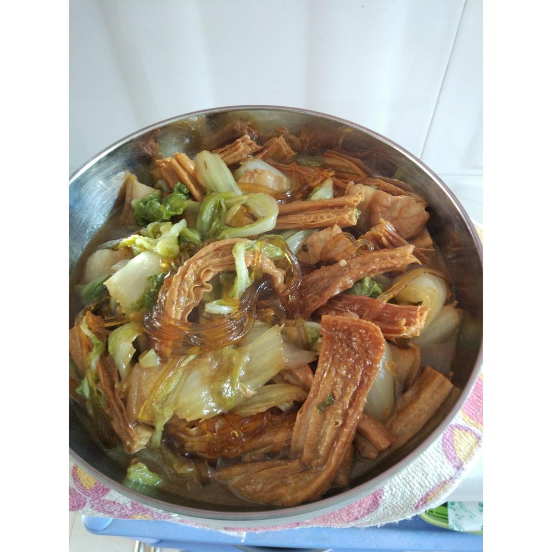 白菜腐竹煲
