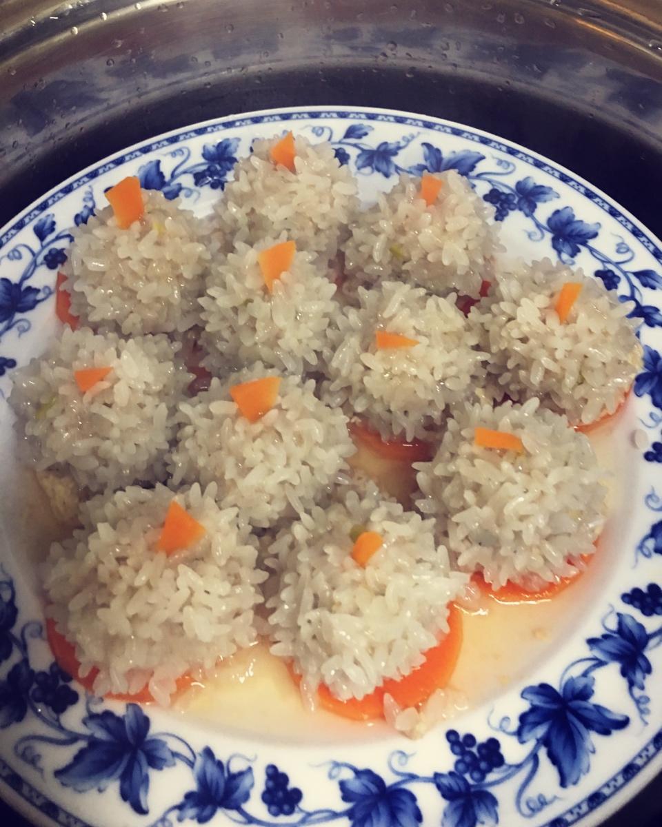 蒸糯米丸子
