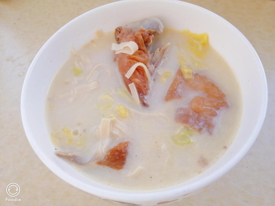 奶白鸭架汤（烤鸭）