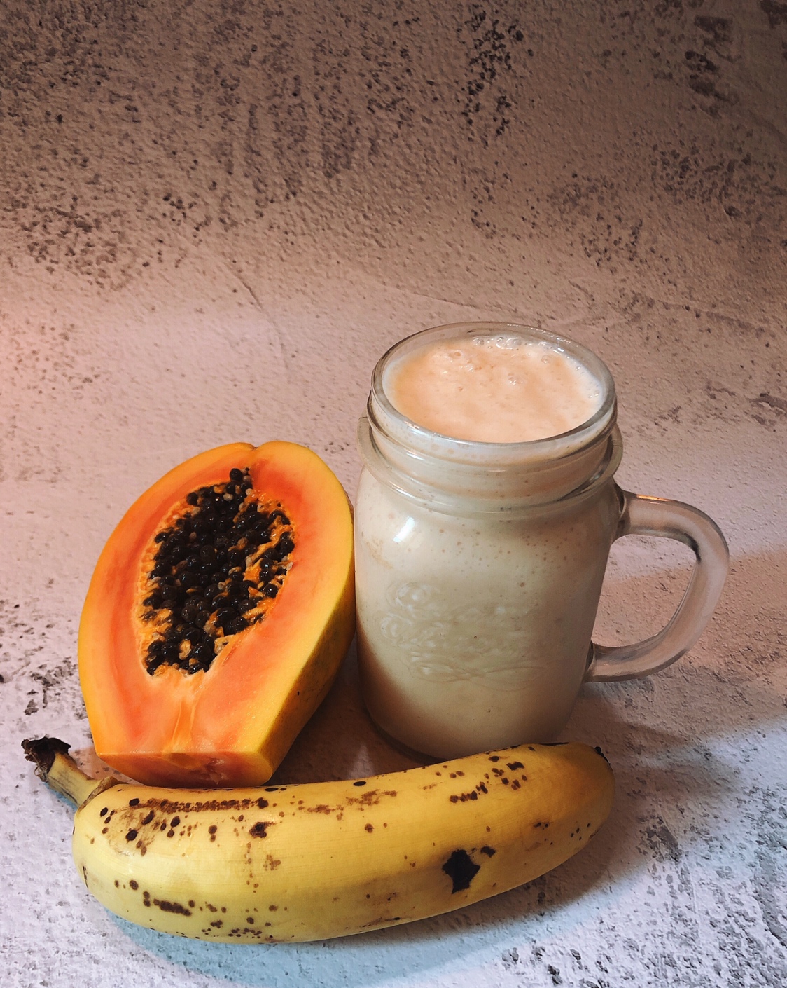 减脂代餐：木瓜香蕉奶昔的做法