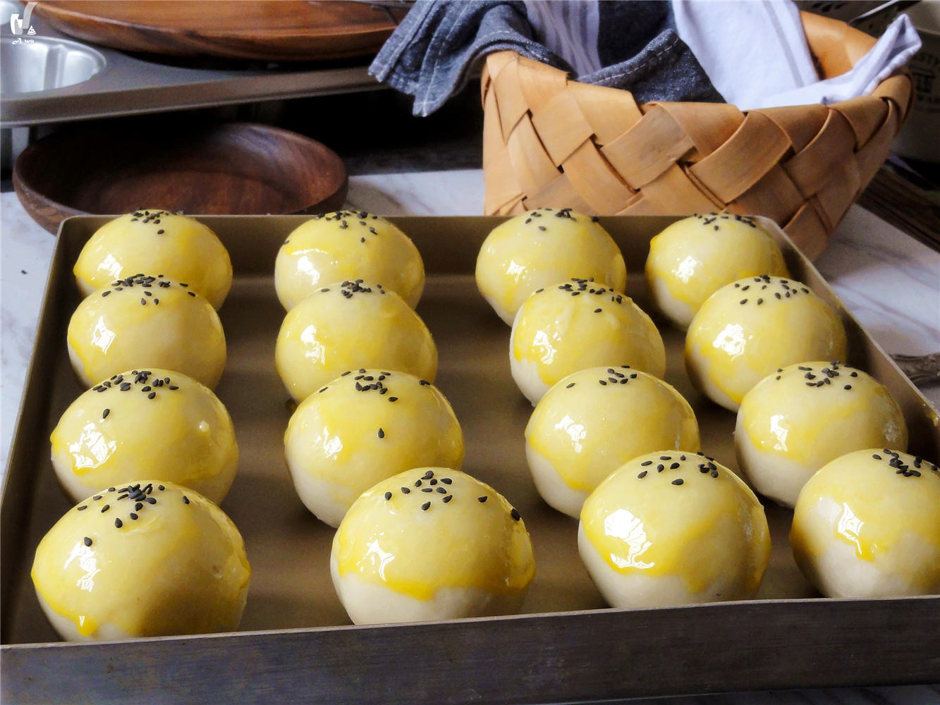 蛋黄酥&网红麻薯蛋黄酥---半圆天地盖包装调整方的做法 步骤25
