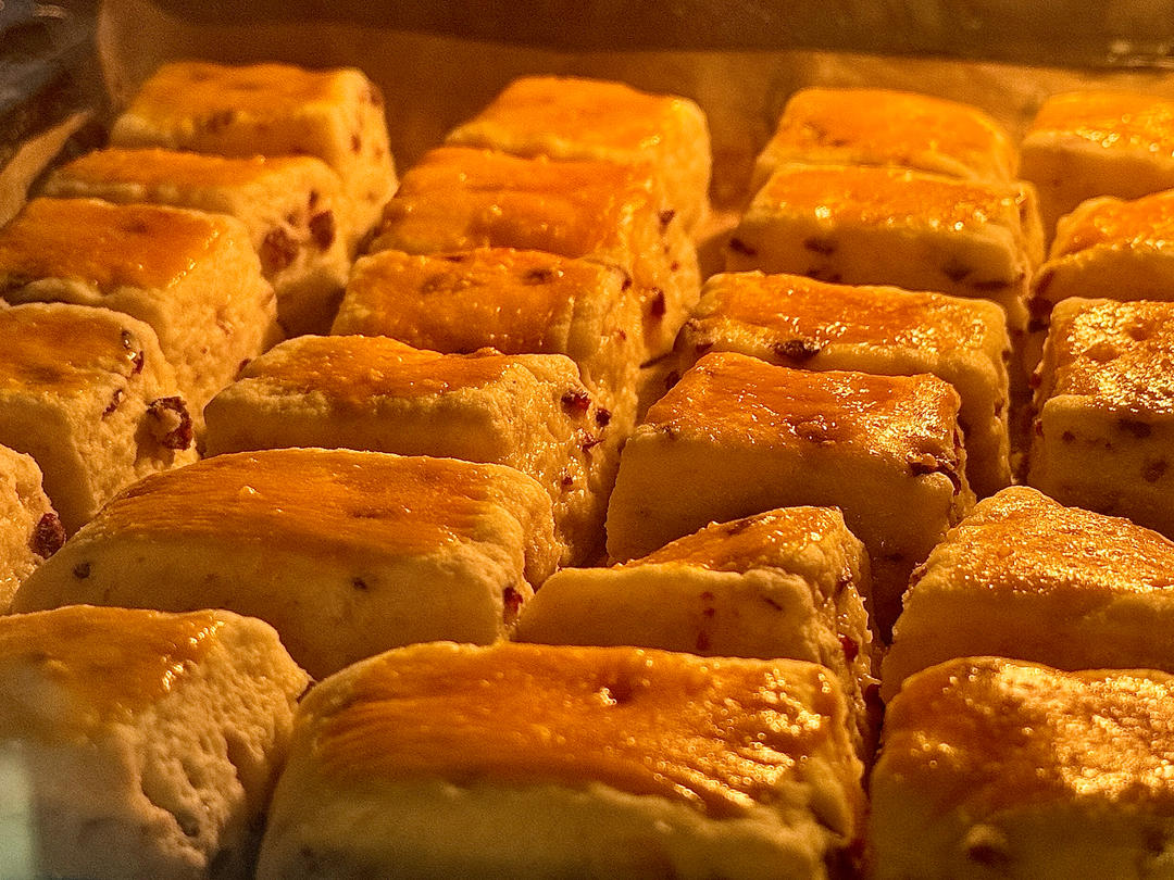 消耗淡奶油的司康