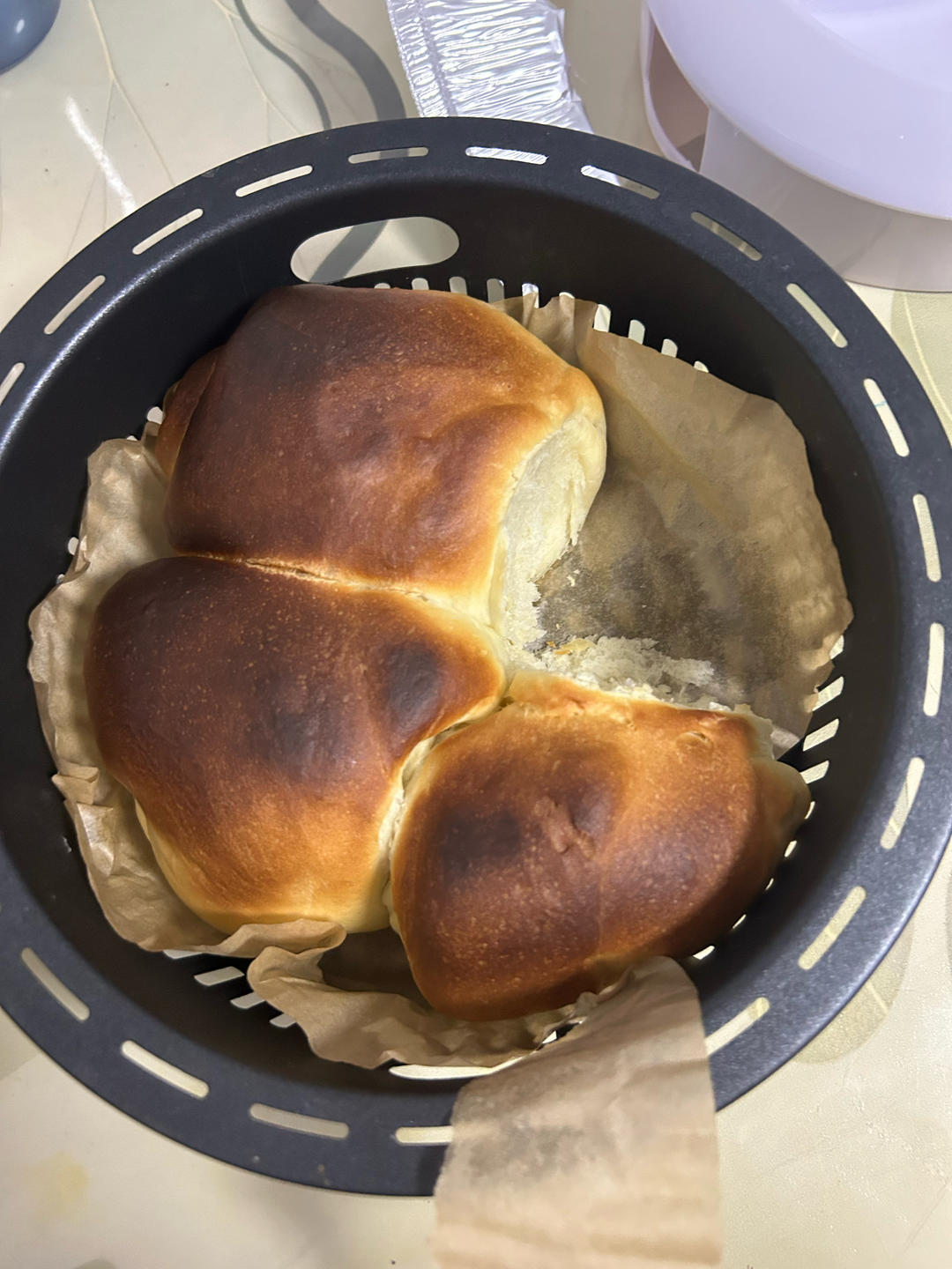 空气炸锅手撕面包🍞