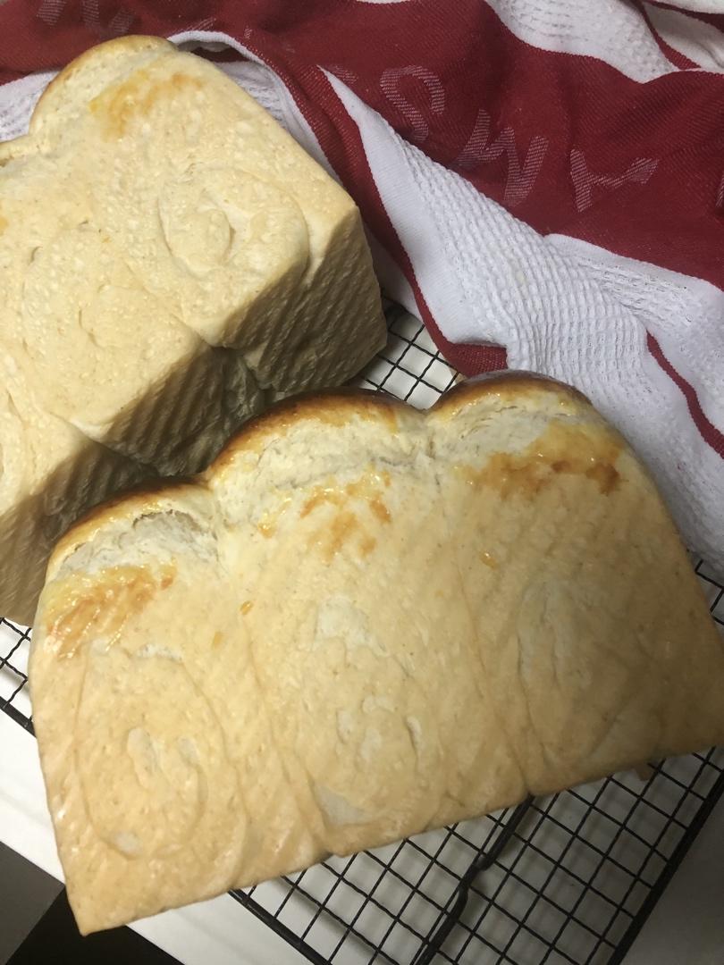 中筋面粉也可以做面包-中种椰蓉/红豆花环中筋粉面包