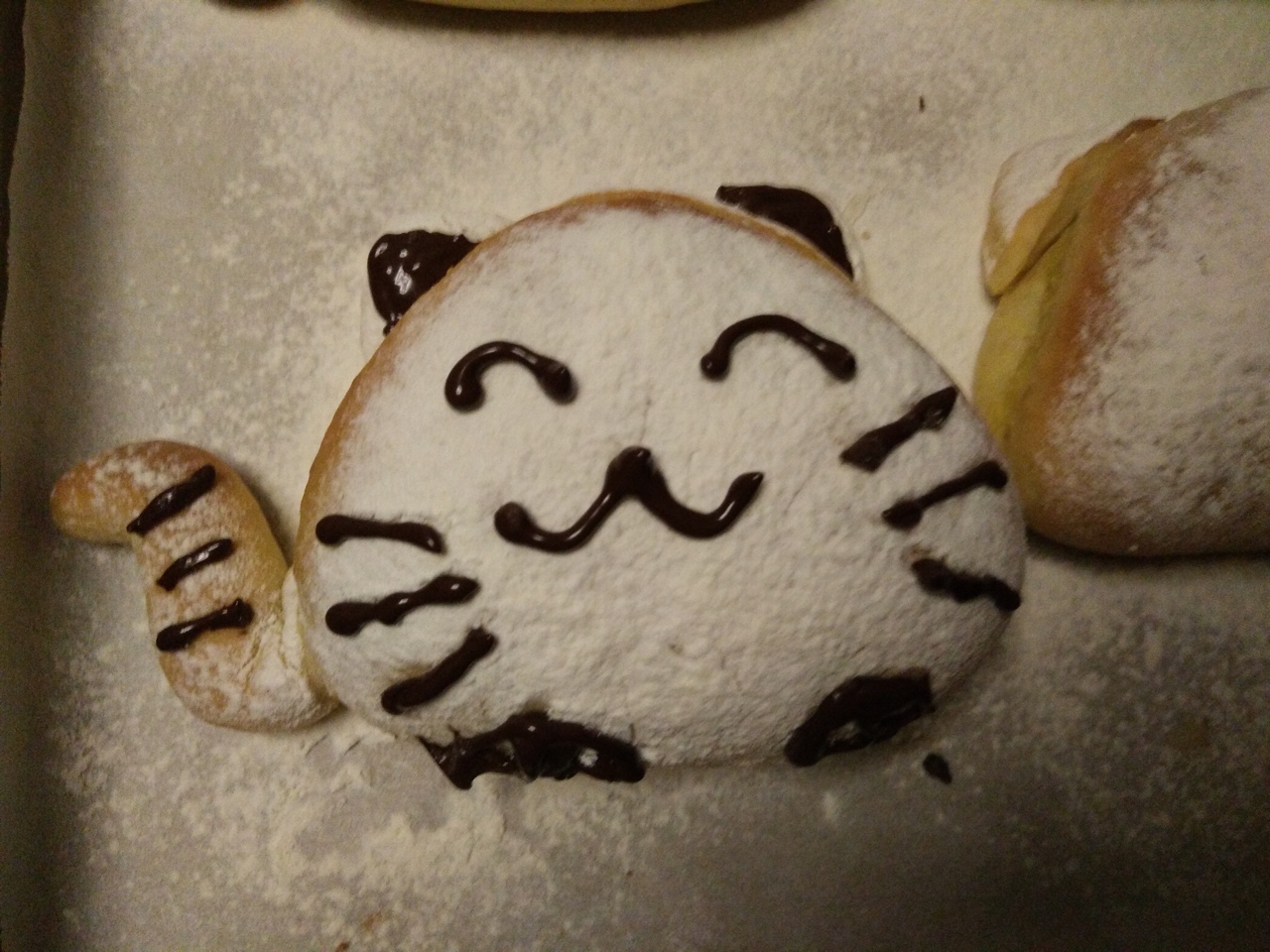 可爱猫--全麦蜂蜜小面包