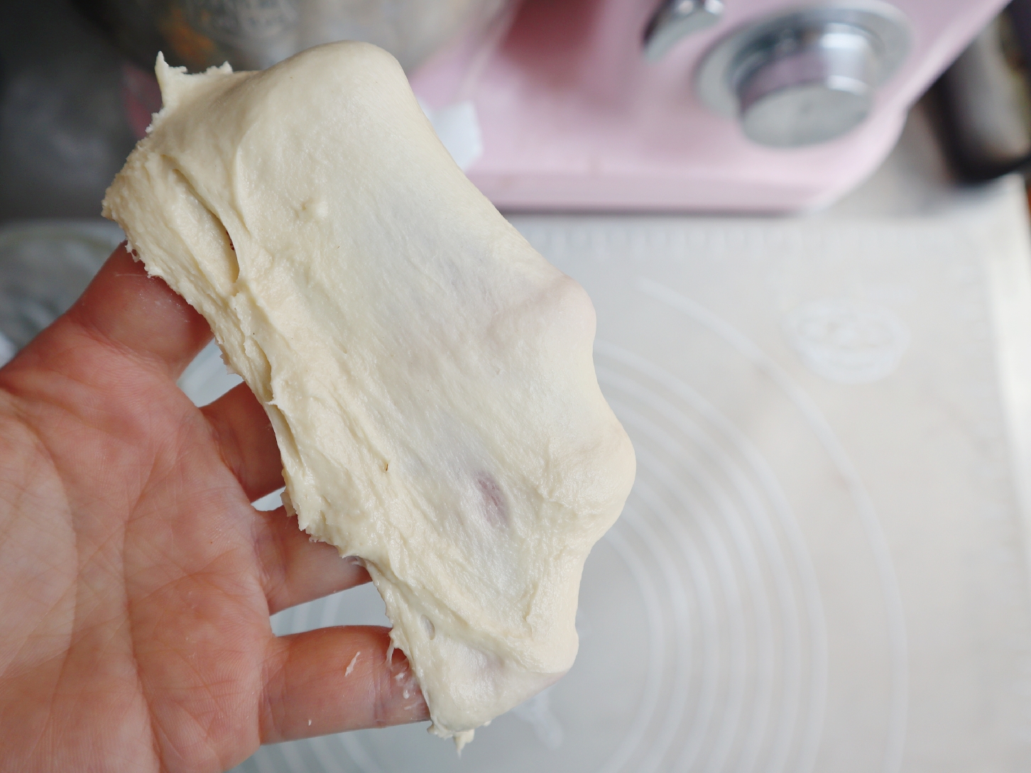 淡奶油吐司❗️超级柔软拉丝，（消耗淡奶油）放三天都不硬的吐司面包❗️的做法 步骤6