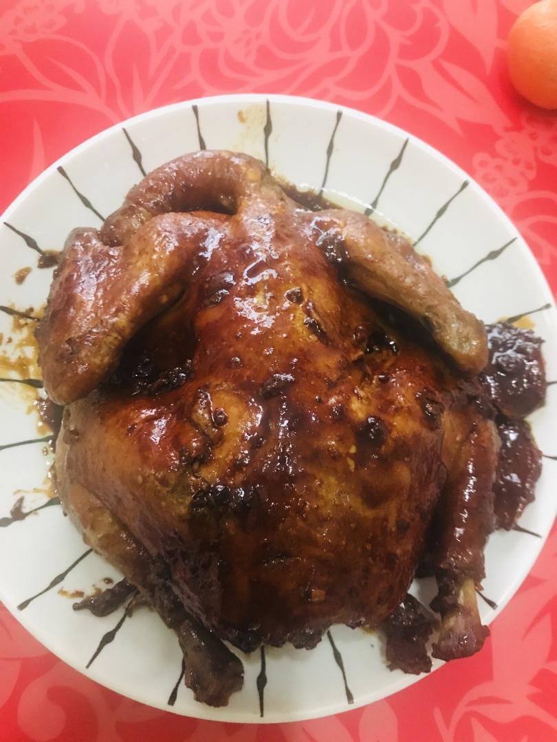 懒人版电饭煲焖整鸡（不加一滴水，肉质酥烂入味！）