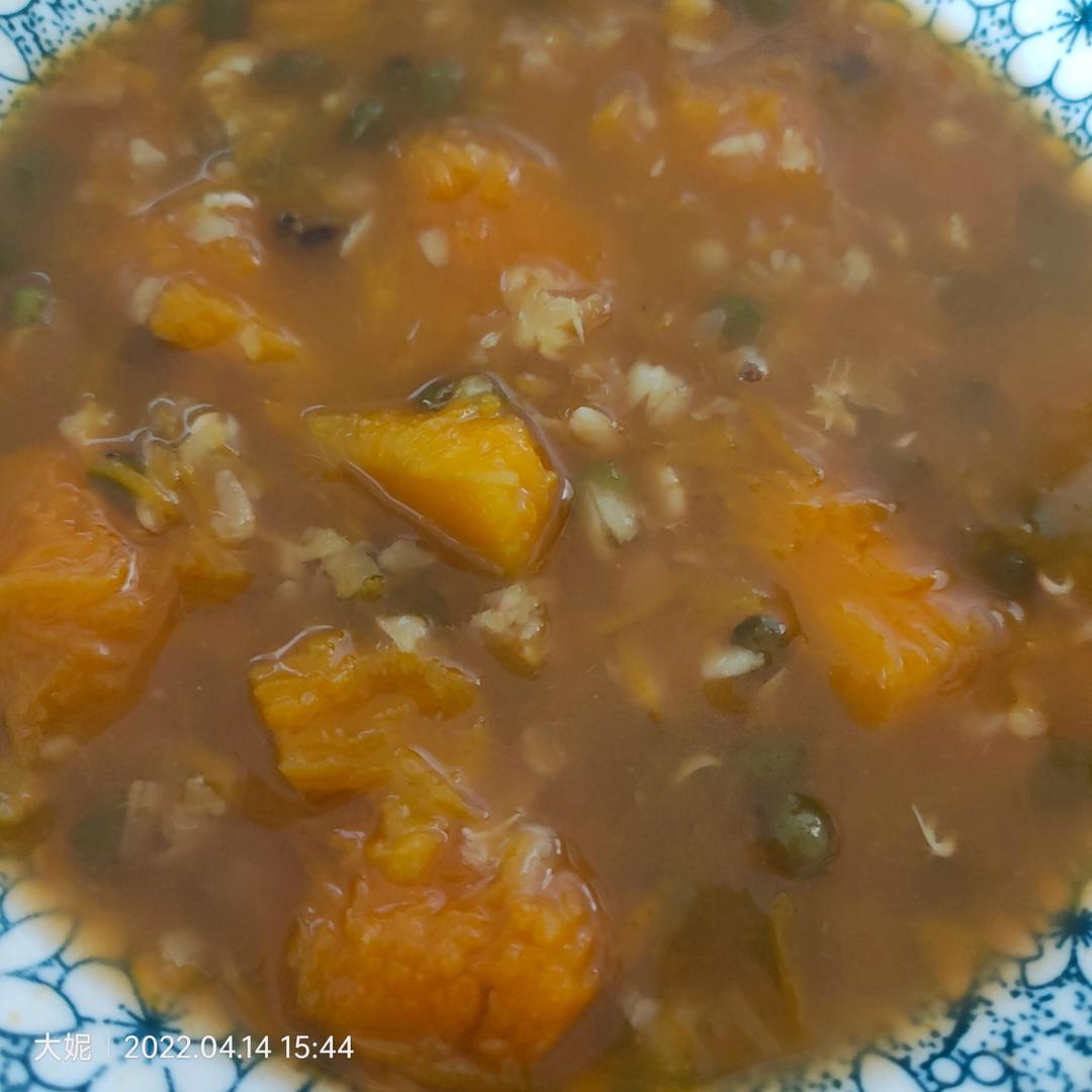 南瓜绿豆汤