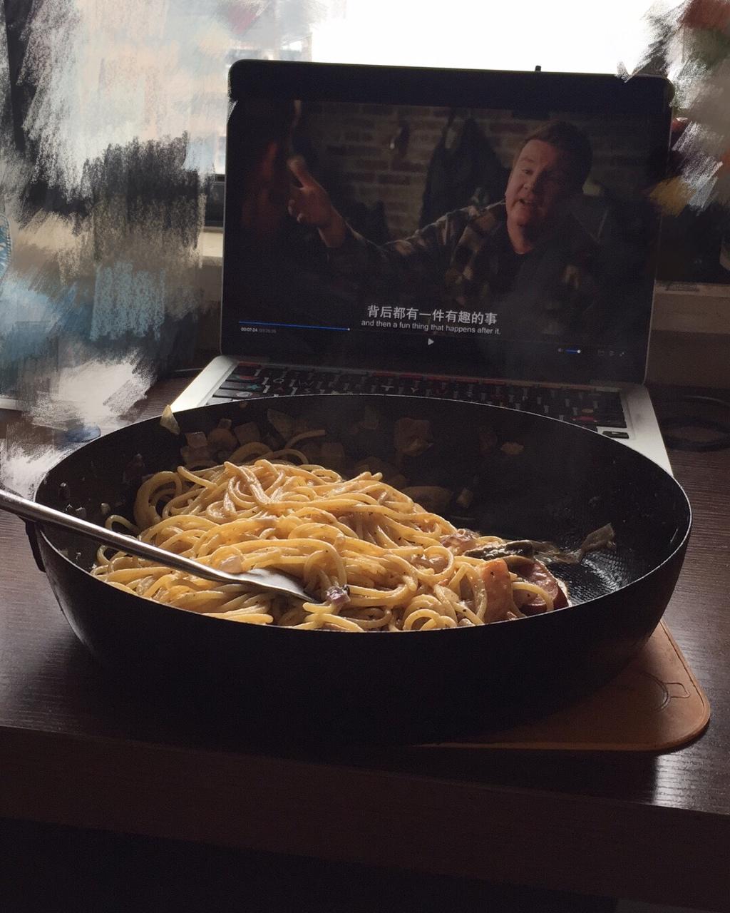 奶油鸡肉蘑菇意大利面 Cream of Mushroom Chicken Pasta