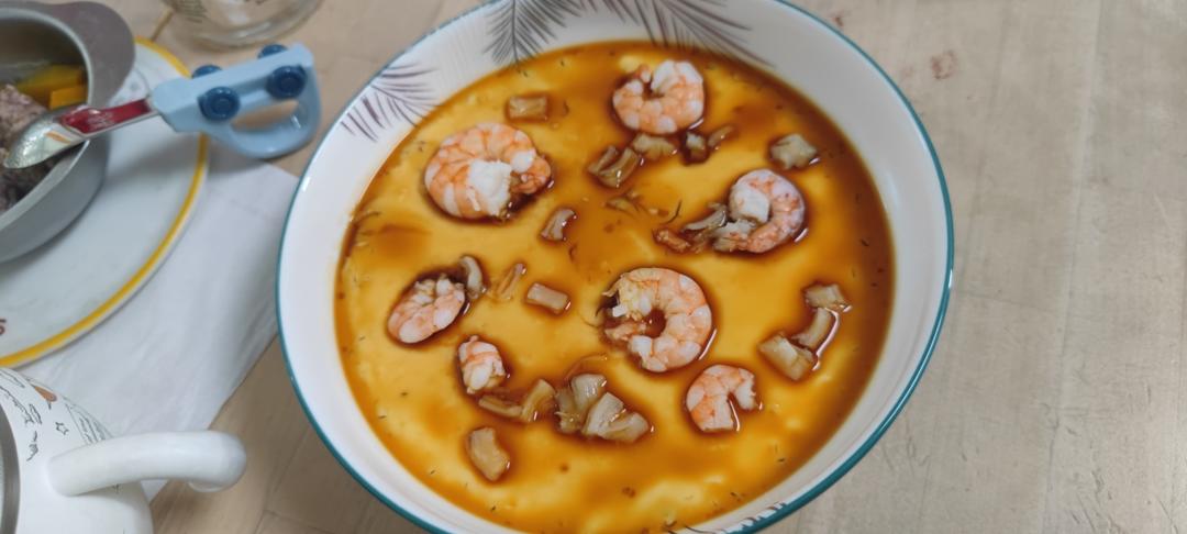 蒸水蛋虾仁瑶柱的做法