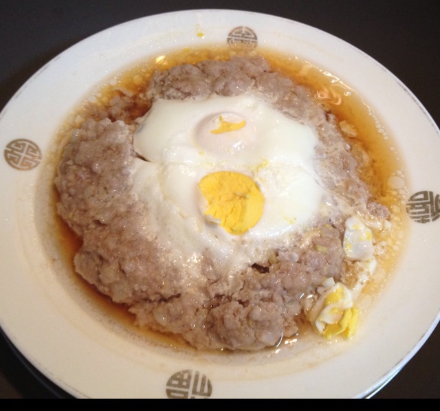 肉饼蒸蛋