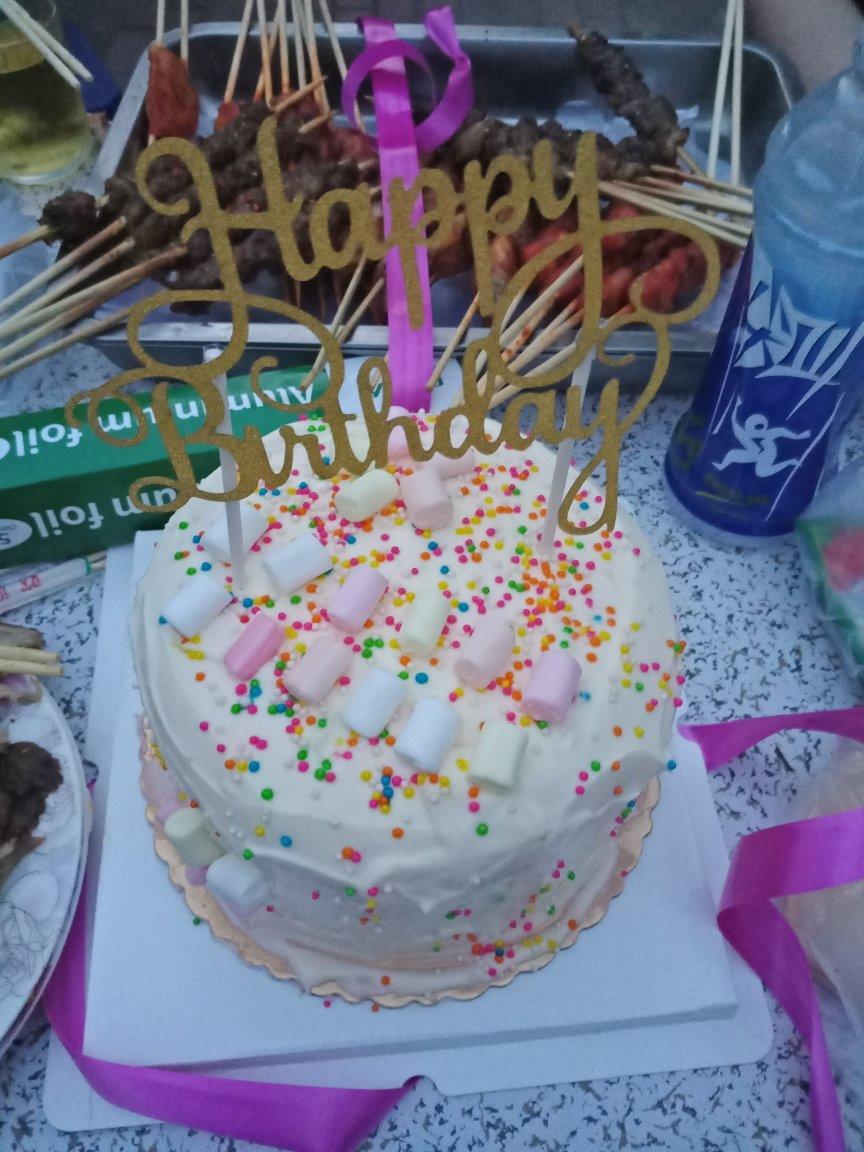 高颜值彩虹格子蛋糕