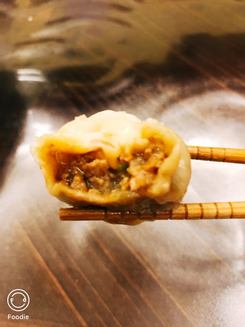 网红【水晶水煎包】一次就成功！