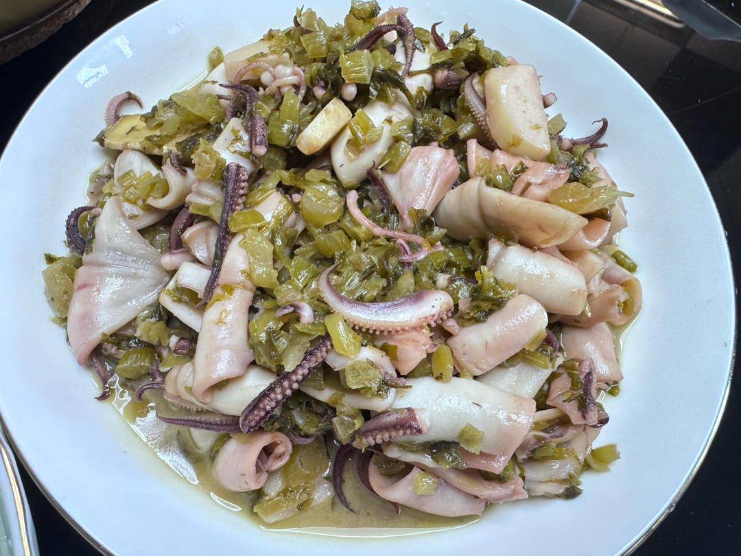雪菜炒海兔（笔管）