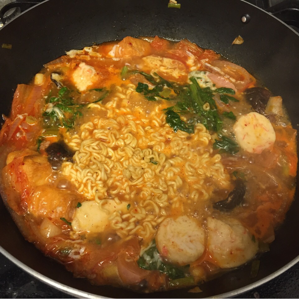 韩式芝士部队锅