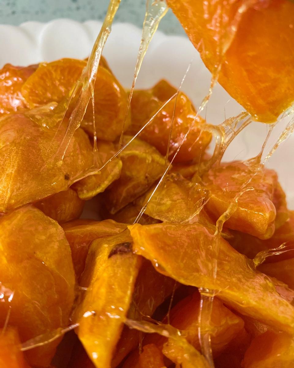 拔丝2米的水油拔丝红薯