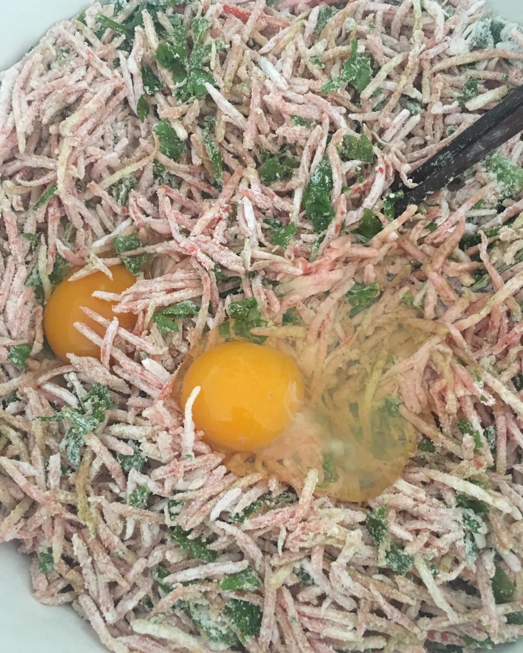 胡萝卜香菜素丸子