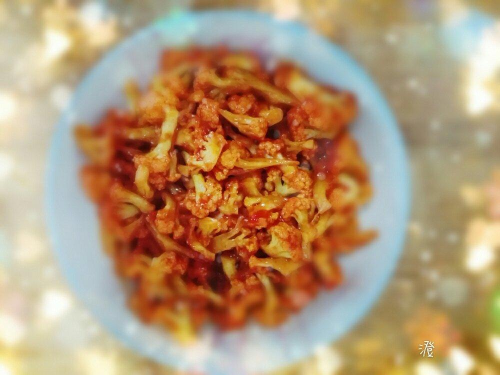 番茄酱焖菜花