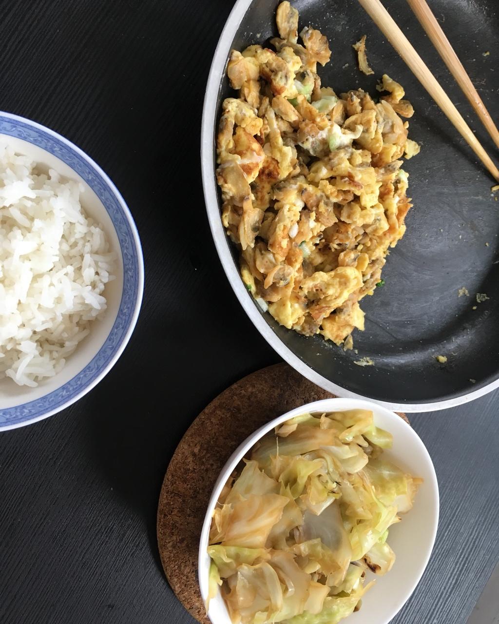 花蛤肉煎蛋