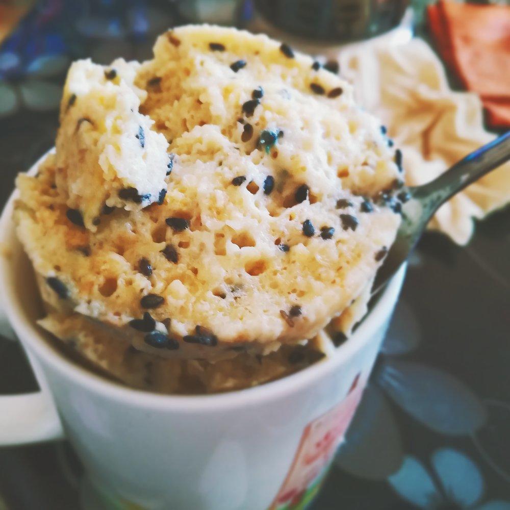 微波炉版香蕉燕麦蛋糕