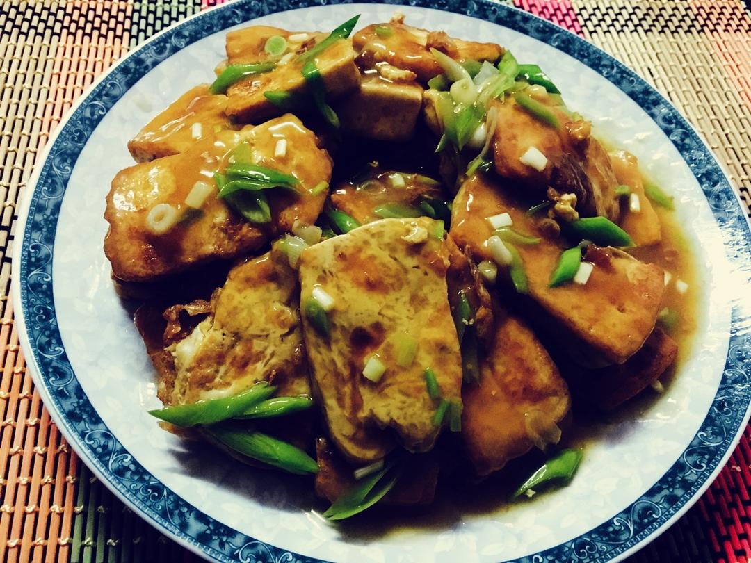 蚝油嫩豆腐