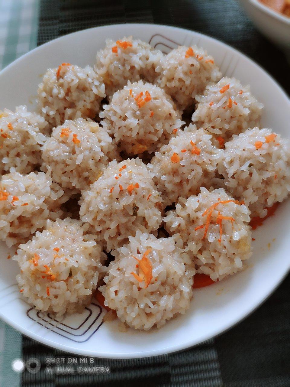 蒸糯米丸子
