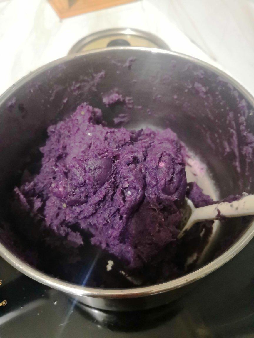 紫薯馅的制作方法