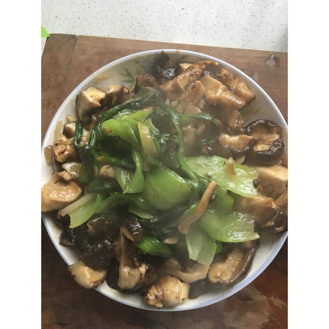 蚝油香菇油菜