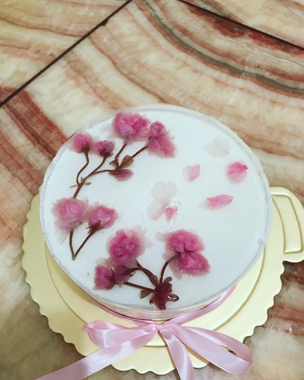 🌸和风樱花酸奶慕斯蛋糕🌸