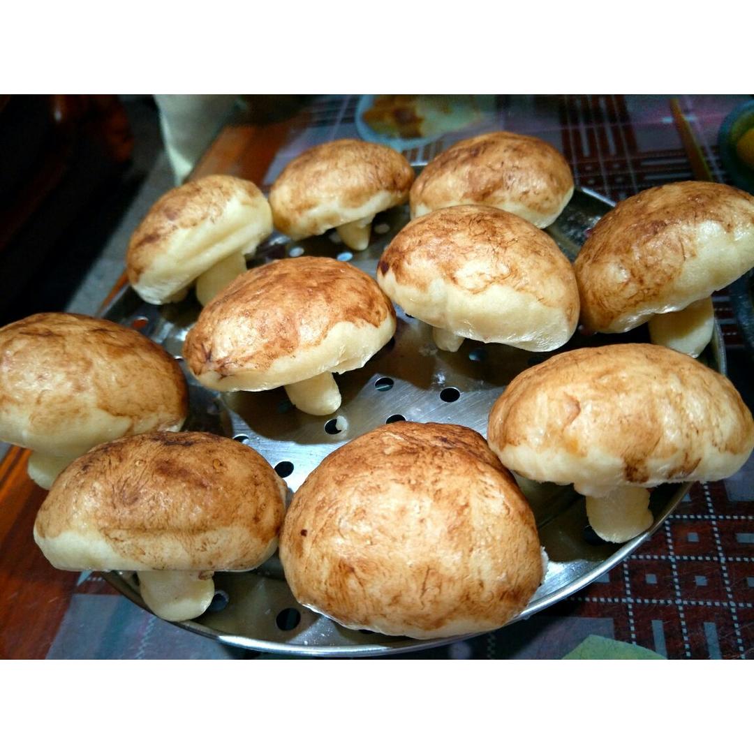 仿真香菇豆沙包