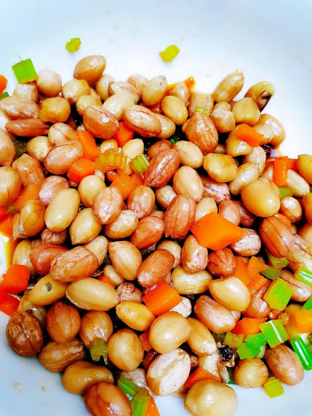 凉拌芹菜花生米胡萝卜