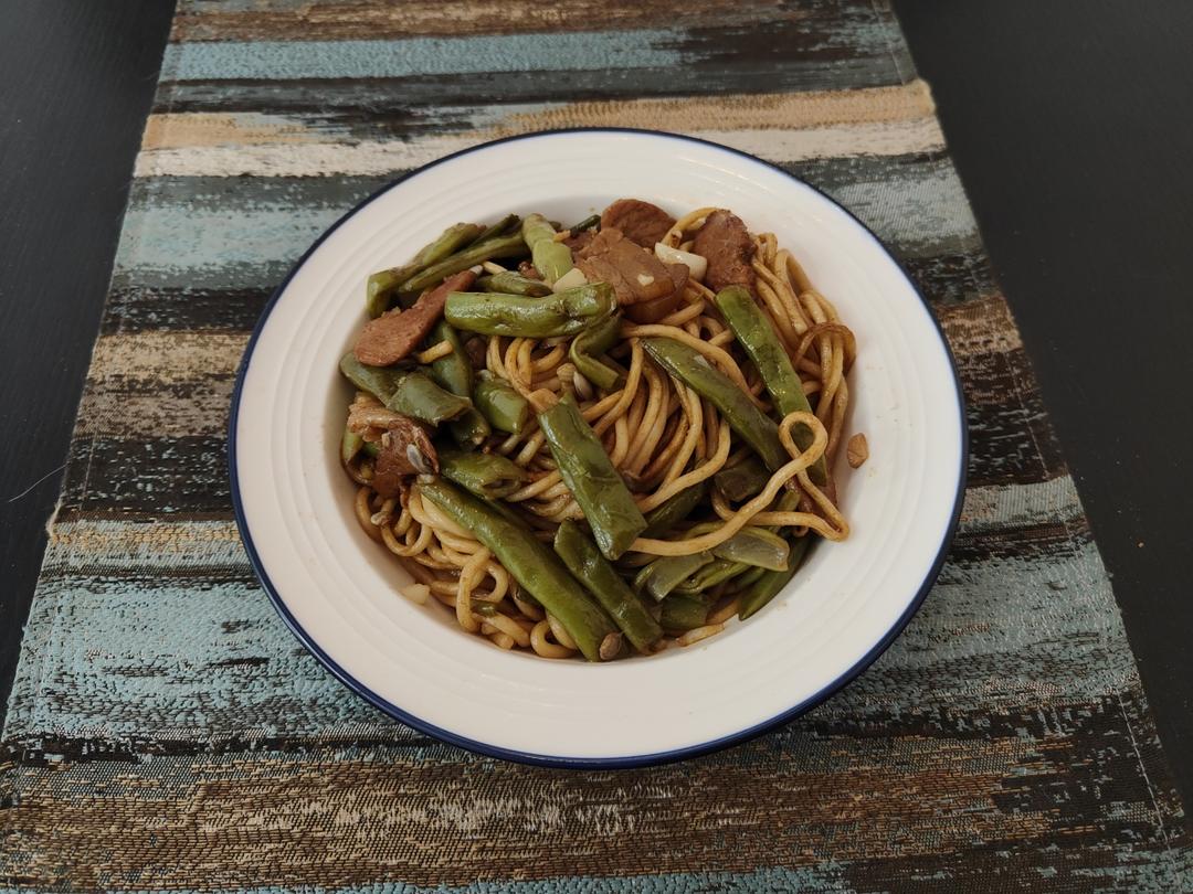 地道老北京扁豆焖面 豆角焖面 太好吃小心吃撑哦