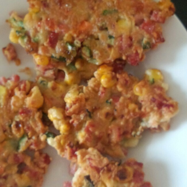 玉米火腿饼