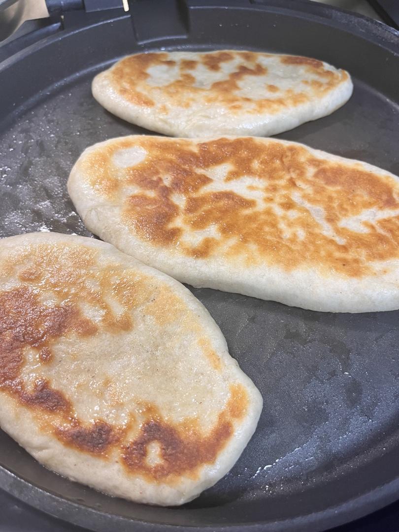 松软空心发面饼
