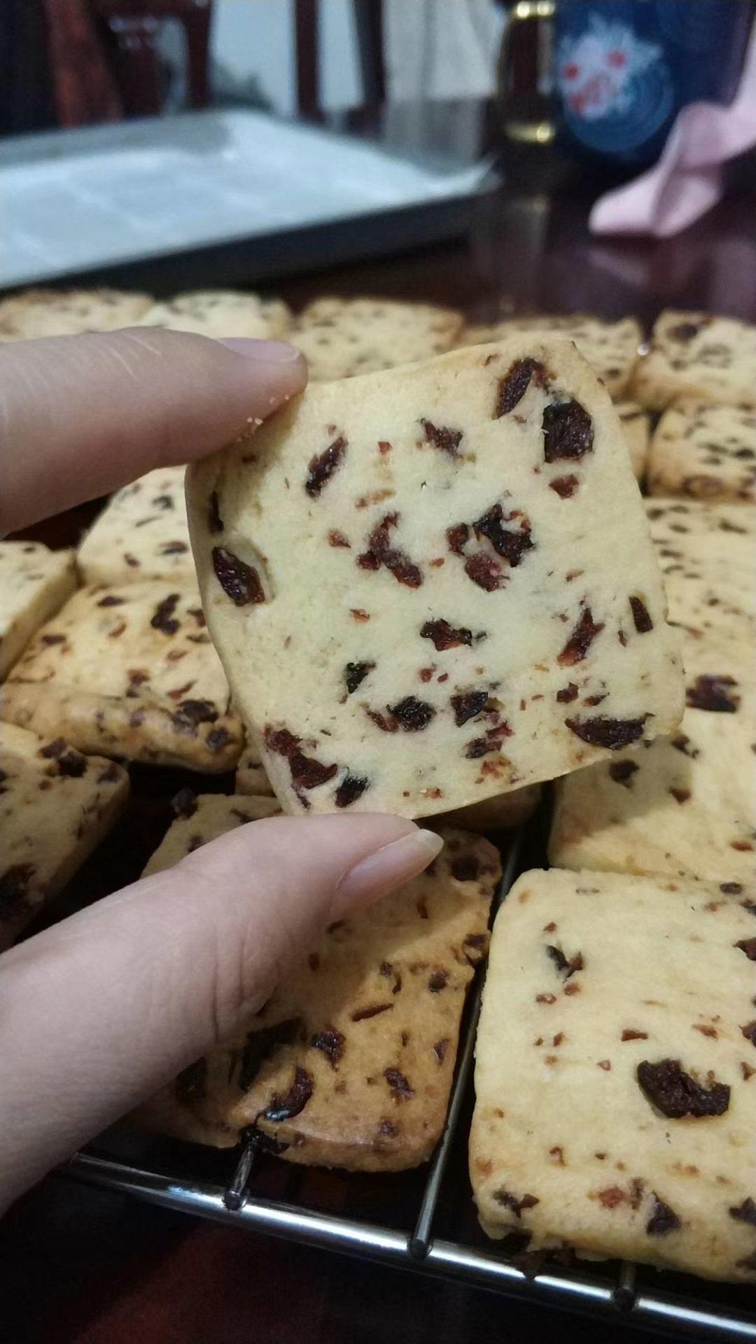 低糖少油版蔓越莓饼干